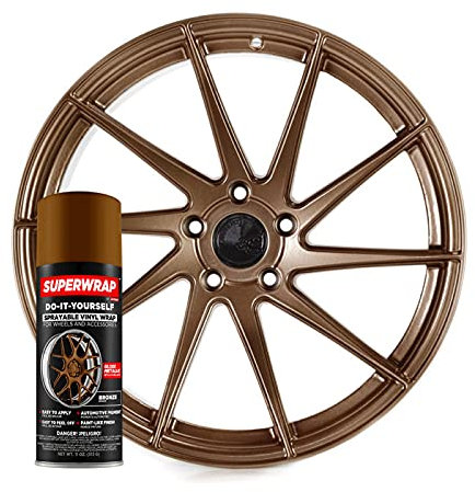 ITC International Tool Company Superwrap Vinyl Spray Paint Wrap For Alloys Badges Calipers And Mirrors 325ml (Bronze)