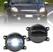 NSLUMO Weißer LED-Nebelscheinwerfer für Fi.at 500 312 500L 330 Doblo Panda Tipo 356 Punto Ducato 3,5 Zoll LED Frontstoßstangen-Nebelscheinwerfer 2 teiliges schwarzes Len Kit