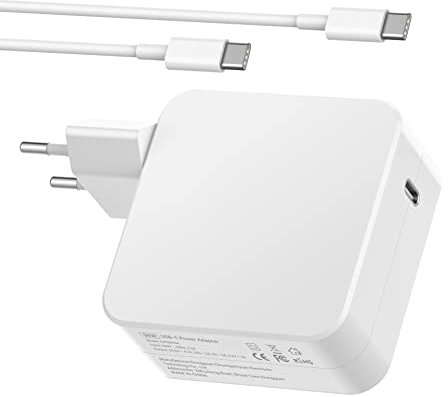 96W MacBook Ladekabel USB C Ladegerät für MacBook Pro 16,15,14,13 Zoll 2021,2020,2019,2018, MacBook Air 2020/2019/ 2018, iPad Pro, HP, Type C USB-C Laptop Netzteil