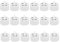 Beada Lot de 18 bougies chauffe-plat solaires flamme LED étanches rechargeables (3,8 x 3,6 cm), blanc