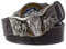 WRJAHCG Cinturón occidental para vaquero, Vintage Long Horn Bull Rodeo Western Cowboy Belt,Silver coffee,120CM/47.3''