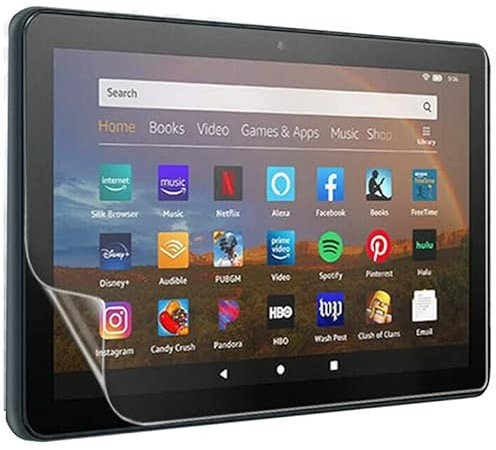 SILCOSTAR [Paquete de 2] Protector de pantalla para Amazon Fire HD8 Plus (2020)-Ultra HD Clear Protector de pantalla LCD para Amazon Fire HD8 Plus 2020 (10ª generación)