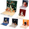 3D Weihnachten Karte mit Umschlag, 6 Stück 3D Pop Up Weihnachtskarte Set, Grußkarten Weihnachten, Weihnachtskarten, 3D Christmas Card, Weihnachtspostkarte, Grußkarten