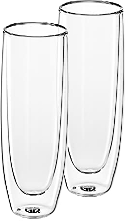 GRÄWE Doppelwandige-Thermogläser, 160 ml, 2er Set, Champagnergläser, Sektgläser