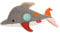 sigikid 43221 Kuscheltier Delfin Patchwork Sweety, Yellow für Mädchen und Jungen von 0 bis 8 Jahren