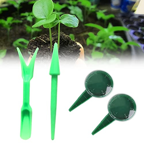 Dispensatore Di Semi,Spargitore di Semi,Piantatrice di semi,Distributore Di Sementi,Strumento Di Semina Da Giardino,Seminatrice di Semi,Seminatrice per Piante Regolabile,Seminatrice Manuale,4PCS