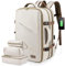 LOVEVOOK Rucksack Handgepäck Flugzeug, Reiserucksack Handgepäck Flugzeug, Handgepäck Rucksack Business Rucksack Herren Damen Laptop Rucksack für 17 Zoll Travel Backpack, Beige Khaki