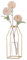 Sziqiqi Gläser Propagation Station GestellVase - Gold Modern Blumenvase Reagenzglas Vase für Pflanzen Chi Metallstaende Tulpenvase für Wohnzimmer Tischdeko Badezimmer Office