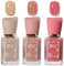 Rosarden Nail Polish Set - Nude Nail Varnish Set - 3Pcs Nude Pink Cherry Blossom Polish Quick Dry Nail Varnish Gift Set DIY Long Lasting Nail Art Home