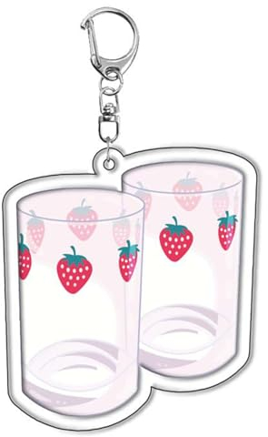 acsewater Nana Schlüsselanhänger Cute Nana Osaki Acryl Schlüsselanhänger Nana Komatsu Schlüsselanhänger Dekoration Nana Cosplay Double Layer Acryl Clear Durable Zubehör für Anime-Fans