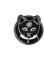 Ro Rox Gothique Wicca Broche Pentagramme Chat Émail Sort Livre Alphabet Pick, Noir, Chat
