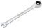 DAKCOS Llave combinada de carraca 6mm Llave fija con trinquete en Cr-V con acabado cromado mate