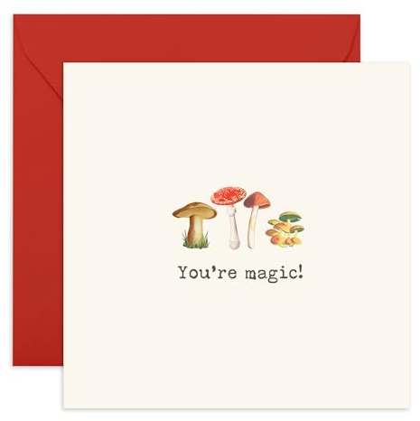 Central 23 Pilz-Geburtstagskarte – You're Magic – Jubiläumskarten für Freundin Freund – Geschenke für Männer Frauen – Freundeskarten, Glückwünsche, Dankeschön – kommt mit Aufklebern