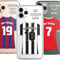 Personalised Football Phone Case Cover Football Team Shirt Style Football Custom Gift for iPhone 15 16/16 14 13 12 11 Pro Max Samsung - CUSTOMISE ONLINE, 16 Styles