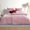 Soifox Bettwäsche 155x220 4teilig Rosa - 2 Bettbezüge 155x220 + 2 Kissenbezüge 80x80 Weich und Bügelfrei Mikrofaser mit Reißverschluss (4 TLG. 155 x 220 cm, Rosa)