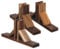 SUPVOX 3Pcs Room Divider Support Feet Garden Fence Wood Garden Fencing Extendable Instant Fence Wooden Garden Trellis Stand Base Privacy Screen Holder