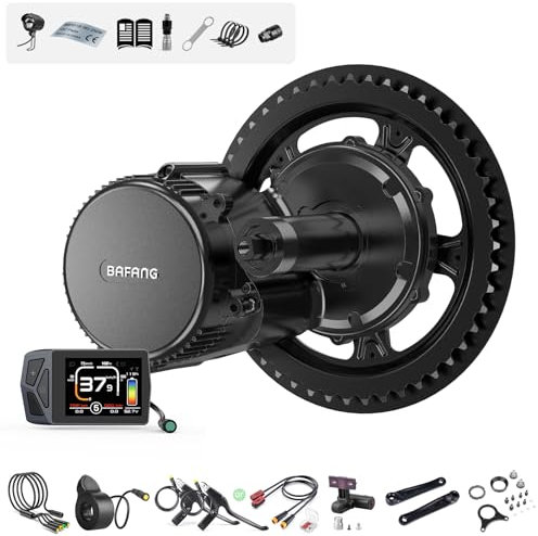 BAFANG 250W 48V BBS01B Mid Drive Kit - Motore Bici Elettrica con Display LCD EKD01, Kit di Conversione Ebike per BB 68MM Mountain Bike Bici da Strada Bici da Pendolare
