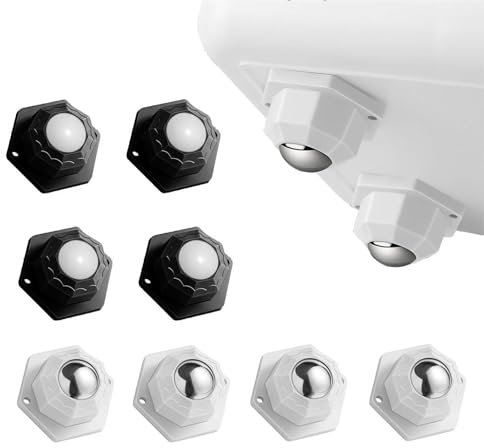 SVOCK 8 Piezas Ruedas Adhesivas Giratorias Pequeñas para Muebles y Electrodomesticos - Mover Muebles Pesados
