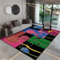 RUGMRZ Esszimmer Deko Teppiche Farbe Blume Schlafzimmer Teppich Soft Area Teppich Soft Anti-Fleck Teppich Klein Badteppich 160X250CM