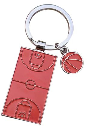 Greabuy Schlüsselanhänger für Damen und Herren, Fußballfeld, Fußball, Sport, Basketball, Schlüsselanhänger, Schmuck, Fußball-Fans, Club, a
