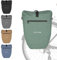 CEVISS Fahrradtasche aus TPU für Gepäckträger 28L Wasserdicht mit Reflektoren, Quick Connect System mit Trage- und Umhängegurt