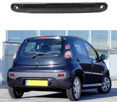Drittes Bremslicht High-Mount Bremsleuchte für Toyota Aygo 2005-2014 Rote Linse Zusatzbremsleuchte Hochmontage dritter Bremslicht,-Smoke Lens