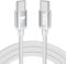 Cavo USB C USB C,100W 5A Cavetto Caricatore Ricarica Rapida Usbc 2M Filo Caricabatterie Carica Nylon Cavo Type C to Type C per iPhone 15 16 Pro Max/Plus iPad Pro/Air MacBook Galaxy S23 S22 S24