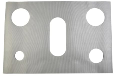 1 Packung Gasherd-Schutzfolie, 5 Löcher, ölbeständig, Gasherd-Brenner, Kochgeschirr-Schutzfolie, Küchenbedarf(Silver)