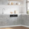 Générique Panneau de Lave-Vaisselle Lyon Gris béton 45x3x67 cm,Armoires & Meubles de Rangement,Meubles de cuisine-856130