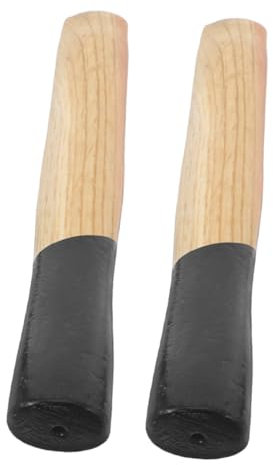 SKISUNO 2pcs Wooden Hammer Handle Replacement Hammer Handle for Woodworking Projects and Home DIY
