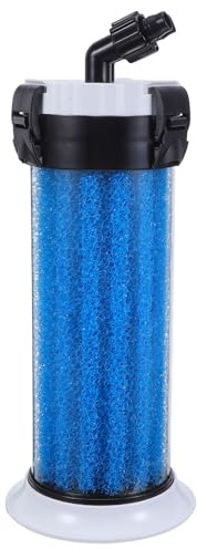 Lurrose Filtre Externe pour Aquarium Grand Volume – Pompe à Oxygène Silencieuse avec Filtration Mécanique, Chimique et Biologique – Compatible Bassins Extérieurs et Aquariums à Tortues –
