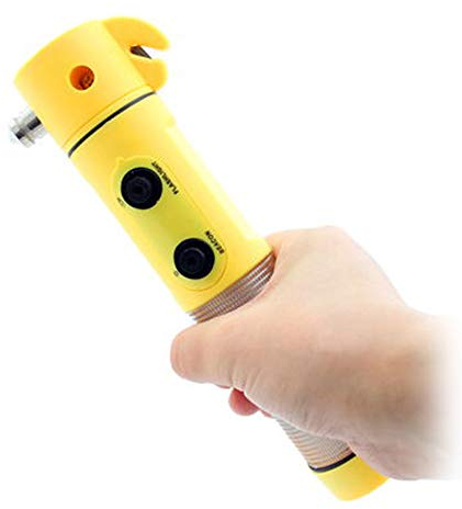 Goodyear 3 in 1 Car Emergency Beacon Torch Seat Belt Cutter and Glass Windscreen Hammer Breaker