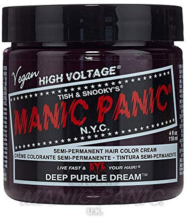 Manic Panic High Voltage® Classic Cream Formula Colour Hair Dye 118ml (Deep Purple Dream™)