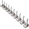 Dseap Garderobenleiste mit 10 haken, schwerlast 96cm Lang garderobenhaken, edelstahl wandgarderobe, kleiderhaken wand, hakenleiste garderobe für mantel hut handtuch handtasche, verchromt