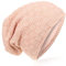 Miobo Beanie mit Innenfutter - warme Feinstrick-Mütze mit Flechtgitter Muster - sehr weich gefütterte Winter-Mütze für Damen & Herren (Flecht-Rosa)