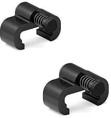 CCJH Verstellbare Scheunentürstopper für 40 mm flache Schienen, Schiebetür-Zubehör, Ersatzteil, 2 Stück