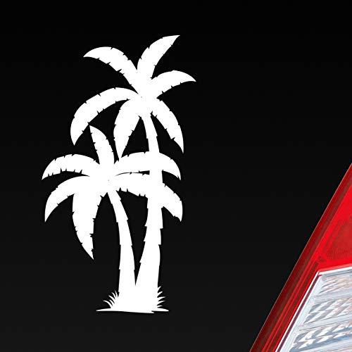 Hellweg Druckerei Palme Palms Beach Strand Kokospalme Pflanze Auto Aufkleber Sticker Heckscheibenaufkleber