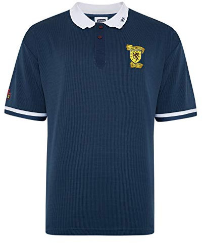 Scotland 1990 Retro Football Shirt Navy Medium Polyester