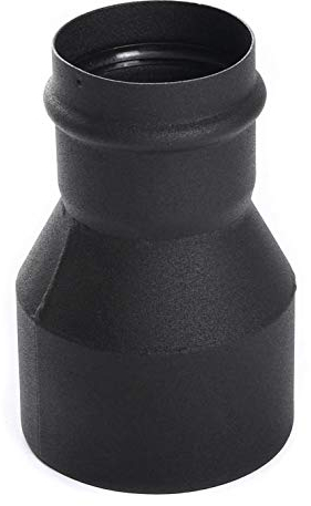 Pelletrohr DN 80mm Pellet Ofenrohr Rauchrohr Pellet Bogen 90°Wandfutter T-Stück Rosette Senotherm Lack Kamin Zubehör mit Dichtung wählbar (Erweiterung 80/130)