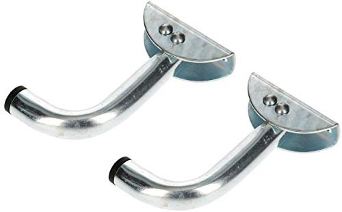 KOTARBAU 2er Set Wandhaken für Garage 100 mm Klappfunktion zur Aufbewahrung von Geräten in Abstellräumen Leiterhaken Fahrradhaken