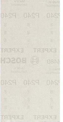 Bosch EXPERT M480 Schleifnetz, 93x186mm, K240, 10-tlg. | für Farbe auf Holz, Hartholz, Ø 93x186 mm, Körnung 240, Professional Zubehör Schwingschleifer