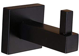 SlimpleStudio Towel Holder Matte Black Square Towel Rack Wall Mounted Holder Rail Tissue Roll Toilet Brush Holder Robe Hook Bathroom Bathroom kitchen accessories