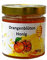 Miel de fleur d'oranger 500 g dans un verre.