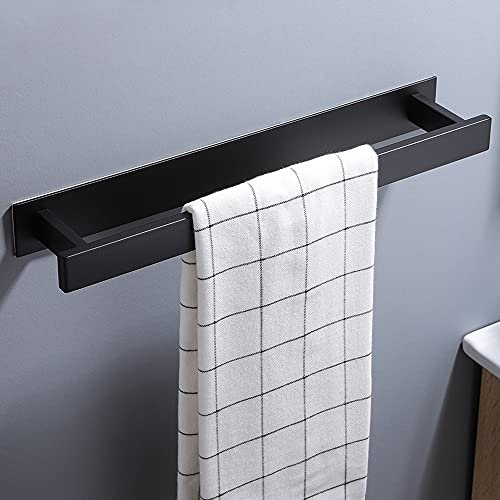 ZUNTO Nero Bagno Portasciugamani Autoadesivo Porta Salviette Porta Porta Asciugamano 40CM