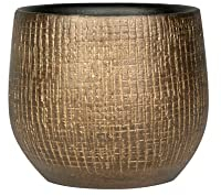 Ivyline TS Indoor Blumentopf Ryan D18 cm Shiny Gold