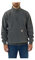 Carhartt Herren-Sweatshirt mit Stehkragen und mittelschwerem Viertelreißverschluss, lockere Passform, Grau, XXL