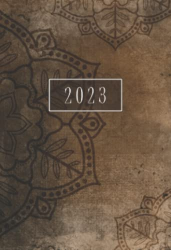2023: A6 Kalender Mini Planer | 1 Woche auf 2 Seiten | Jan - Dez Wochenplaner | Soft-Cover Vintage Mandala | Kalenderbuch Terminkalender Organizer Wochenkalender Terminplaner Buchkalender Jahresplaner
