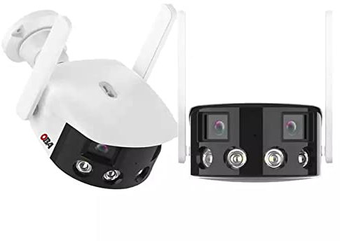 OBA-DL-T20 Telecamera Wi-Fi Esterno Doppia Lente Angolo Visione 180° 4K Visione Notturna A Colori Starlight Audio Bidirezionale