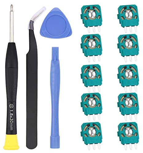 IKPEK 10pcs 2K3 Ohm Potentiometer Replacement for Dualsense PS5 Controller, Trim Pot Resistor Thumbstick Module Sensor for ALPS Analog Joystick