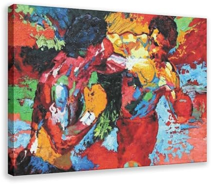 MURABE Rocky Balboa vs Apollo Creed Film-Leinwandposter Wandkunst Dekor Druck Bild Gemälde für Wohnzimmer Schlafzimmer Dekoration Rahmenstil 40 x 60 cm